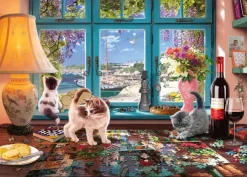 Schmidt Spiele À La Table De Puzzle*Femme Chats|Humour, Satire Et Wasgij