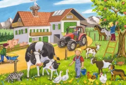 Schmidt Spiele 3 Puzzles - A La Ferme*Enfant Tracteurs|Animaux De La Ferme
