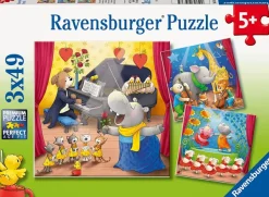 Ravensburger 3 Puzzles - Animaux sur Scène*Enfant Puzzles Pour Enfants|Dès 5 Ans : 31 À 49 Pièces