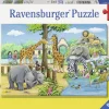 Ravensburger 2 Puzzles - Au Zoo*Enfant Animaux Sauvages|Dès 4 Ans : 21 À 30 Pièces