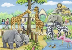 Ravensburger 2 Puzzles - Au Zoo*Enfant Animaux Sauvages|Dès 4 Ans : 21 À 30 Pièces