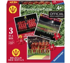 Ravensburger 3 Puzzles - Belgian Red Devils*Femme Belgique|Sports