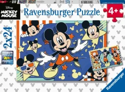 Ravensburger 2 Puzzles - Disney Mickey Mouse*Enfant Puzzles Pour Enfants|Dès 4 Ans : 21 À 30 Pièces