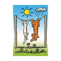 Dino 2 Puzzles - Doggie & Pussycat*Enfant Puzzles Pour Enfants|Dès 5 Ans : 31 À 49 Pièces