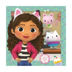 Dino 3 Puzzles - Gabby et ses Amis*Enfant Chats|Dès 6 Ans : 50 À 100 Pièces