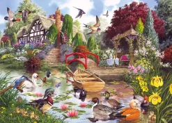 Gibsons 4 Puzzles - John Francis : Flore et Faune* Cottages Et Châlets|Forêts, Fleurs Et Jardins