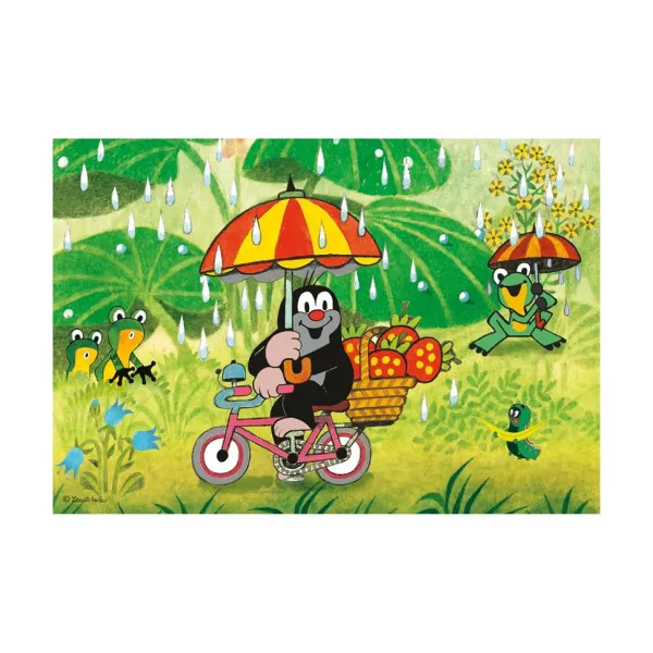 Dino 2 Puzzles - Journée de la Petite Taupe*Enfant Puzzles Pour Enfants|Dès 5 Ans : 31 À 49 Pièces