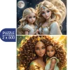 Alipson Puzzle 2 Puzzles - La Lune et le Soleil - Collection Mère et Fille*Femme Hommes Et Femmes|Bébés Et Enfants