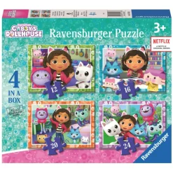 Ravensburger 4 Puzzles - La Maison de Poupée de Gabby*Enfant Dès 3 Ans : 11 À 20 Pièces|À Partir De 3 Ans