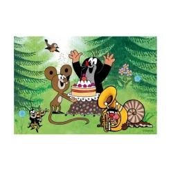 Dino 2 Puzzles - La Petite Taupe : Fête*Enfant Puzzles Pour Enfants|Dès 5 Ans : 31 À 49 Pièces