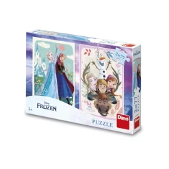 Dino 2 Puzzles - La Reine des Neiges : Anna & Elsa*Enfant Puzzles Pour Enfants|Neige