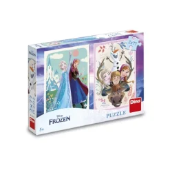 Dino 2 Puzzles - La Reine des Neiges : Anna & Elsa*Enfant Puzzles Pour Enfants|Neige