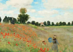 Grafika 2 Puzzles - L'Art de Monet : Terrasse à Sainte-Adresse, 1867 - Coquelicot, 1873* Art|De 500 À 999 Pièces