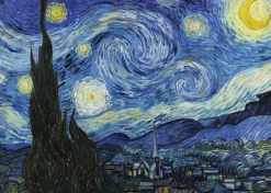 Grafika 2 Puzzles - L'Art de Van Gogh : La Nuit étoilée, 1889 - Maison à Auvers, 1890* Art|De 500 À 999 Pièces