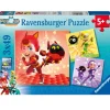 Ravensburger 3 Puzzles - Matt, Jia et Emma - Petronix*Enfant Puzzles Pour Enfants|Dès 5 Ans : 31 À 49 Pièces