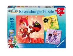 Ravensburger 3 Puzzles - Matt, Jia et Emma - Petronix*Enfant Puzzles Pour Enfants|Dès 5 Ans : 31 À 49 Pièces
