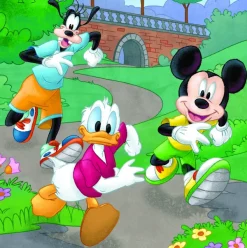 Dino 3 Puzzles - Mickey*Enfant Puzzles Pour Enfants|Dès 6 Ans : 50 À 100 Pièces