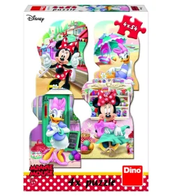Dino 4 Puzzles - Minnie et Daisy*Enfant Puzzles Pour Enfants|Dès 6 Ans : 50 À 100 Pièces