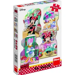 Dino 4 Puzzles - Minnie et Daisy*Enfant Puzzles Pour Enfants|Dès 6 Ans : 50 À 100 Pièces