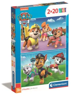 Clementoni 2 Puzzles - Pat' Patrouille*Enfant Puzzles Pour Enfants|Dès 3 Ans : 11 À 20 Pièces