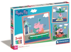 Clementoni 3 Puzzles - Peppa Pig*Enfant Puzzles Pour Enfants|Dès 5 Ans : 31 À 49 Pièces