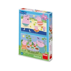 Dino 2 Puzzles - Peppa Pig: En Vacances*Enfant Puzzles Pour Enfants|Animaux De La Ferme