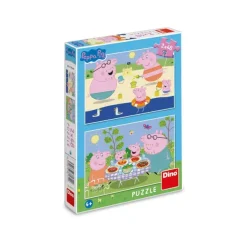 Dino 2 Puzzles - Peppa Pig: En Vacances*Enfant Puzzles Pour Enfants|Animaux De La Ferme