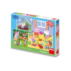Dino 3 Puzzles - Peppa Pig en Vacances*Enfant Puzzles Pour Enfants|Carré
