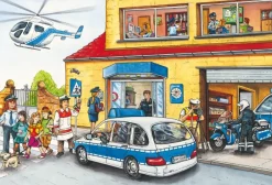 Schmidt Spiele 3 Puzzles - Pompiers et Secours*Enfant Pompiers, Police, Secours|Dès 4 Ans : 21 À 30 Pièces