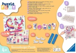 Ravensburger 2 Puzzles - Puzzle & Play - Royaume des Beignets*Enfant Dragons|Dès 4 Ans : 21 À 30 Pièces