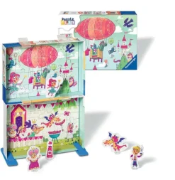 Ravensburger 2 Puzzles - Puzzle & Play - Royale Party*Enfant Puzzles Pour Enfants|Dès 4 Ans : 21 À 30 Pièces