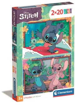 Clementoni 2 Puzzles - Stitch*Enfant Dès 3 Ans : 11 À 20 Pièces|À Partir De 3 Ans
