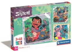 Clementoni 3 Puzzles - Stitch*Enfant Puzzles Pour Enfants|Dès 5 Ans : 31 À 49 Pièces