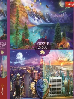 Trefl 2 Puzzles - Tournée Américaine* Animaux De La Forêt|Montagnes