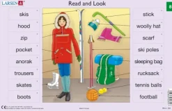 Larsen 2 Puzzles Cadres - Apprendre l'Anglais : Read and Look 07-08 (en Anglais)*Enfant Cadre|Puzzles Pour Enfants