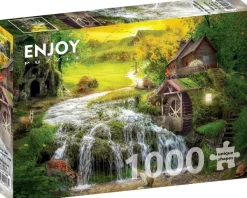 Enjoy Puzzle A Log Cabin by the Magic Creek* Cascades|Phares Et Moulins