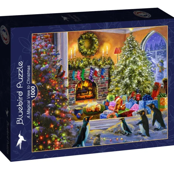 Bluebird Puzzle A Magical View to Christmas*Femme Noël|Humour, Satire Et Wasgij