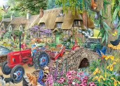 HOP - House of Puzzles Accrochez-Vous Bien* Tracteurs|Forêts, Fleurs Et Jardins