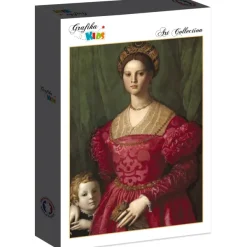 Grafika Kids Agnolo Bronzino : Jeune Femme et Son Petit Garçon, 1540*Enfant Art|Dès 6 Ans : 50 À 100 Pièces
