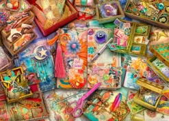 Bluebird Puzzle Aimee Stewart - The Junk Journaler's Desk* Déco Et Objets|De 500 À 999 Pièces