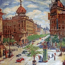 Grafika Albert Gleizes - Vue de Budapest, 1904* Villes Et Villages|Carré