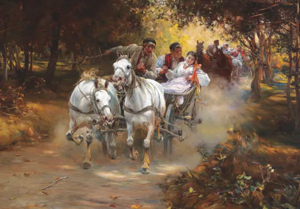 DToys Alfred Wierusz-Kowalski - Country Wedding* Art|De 1 000 Pièces