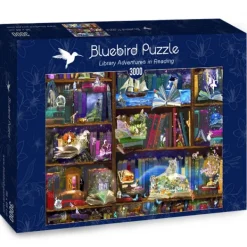 Bluebird Puzzle Alixandra Mullins - Library Adventures in Reading*Enfant De 3 000 Pièces|De 3 000 Pièces