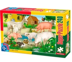 DToys Animaux de la ferme : Cochons, moutons et lapins*Enfant À Partir De 9 Ans|Animaux De La Ferme