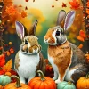 Alipson Puzzle Autumn Bunnies* Animaux De La Ferme|De 500 À 999 Pièces