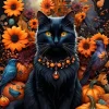 Bluebird Puzzle Autumn Cat*Femme Chats|Halloween