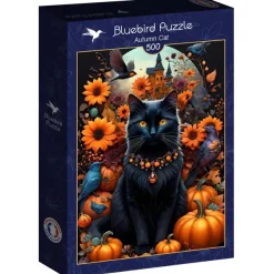 Bluebird Puzzle Autumn Cat*Femme Chats|Halloween
