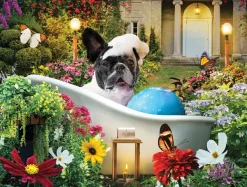 SunsOut Bain Moussant dans le Jardin* Chiens|Forêts, Fleurs Et Jardins