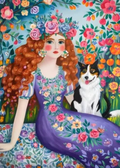 Alipson Puzzle Beauté Bohème*Femme Chiens|Hommes Et Femmes