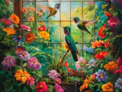 SunsOut Beauté Du Jardin*Enfant Oiseaux|Forêts, Fleurs Et Jardins